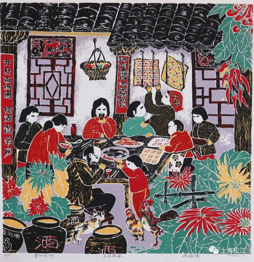 "吴颖伟是车墩镇版画美术馆的一名资深创     