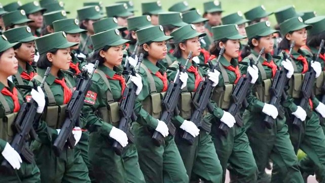 又见97式步枪,缅甸北掸邦军在成立50周年纪念活动前夕更换装备