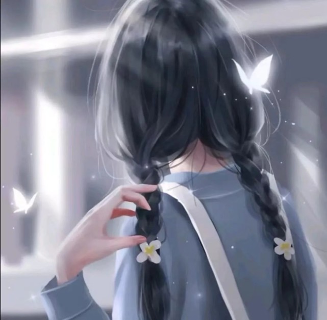 动漫女生头像:如果错过了落日余晖,还可以期待满天繁星