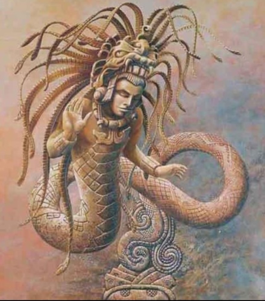 羽蛇神的形象还可以在玛雅遗址中著名的博南帕克画厅等处看到.