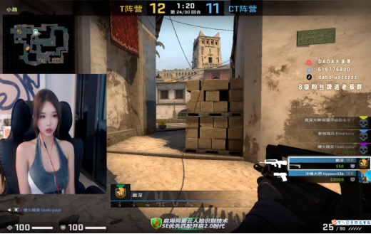 出道即巅峰大主播大菠萝入驻虎牙csgo板块圈内大佬出手支持