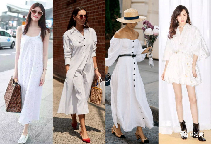 白色连衣裙｜集优雅与甜美于一身的白色连衣裙，这样穿简单又时尚300001特锐德