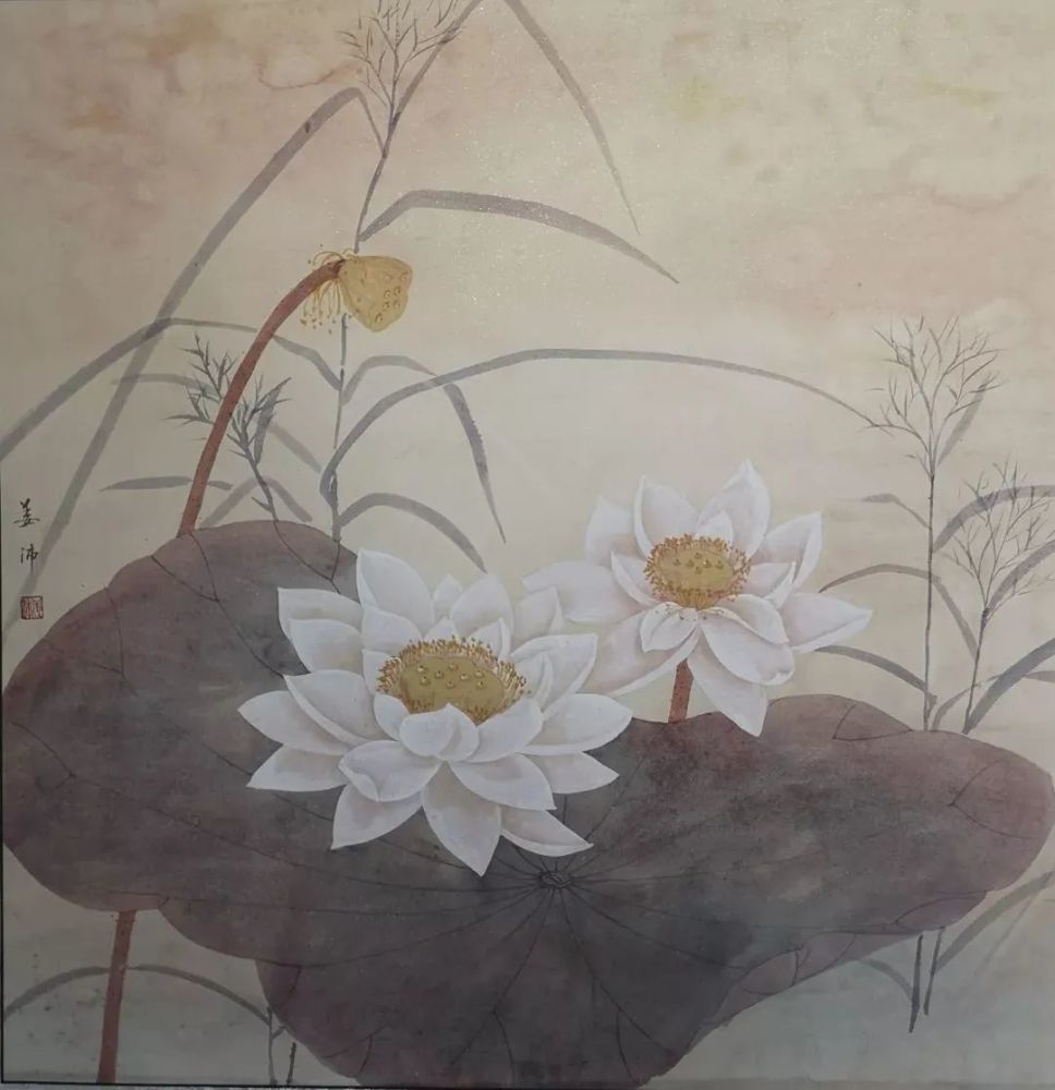 【国画天地】姜沛没骨花鸟画|雅艳明丽,墨彩缤纷