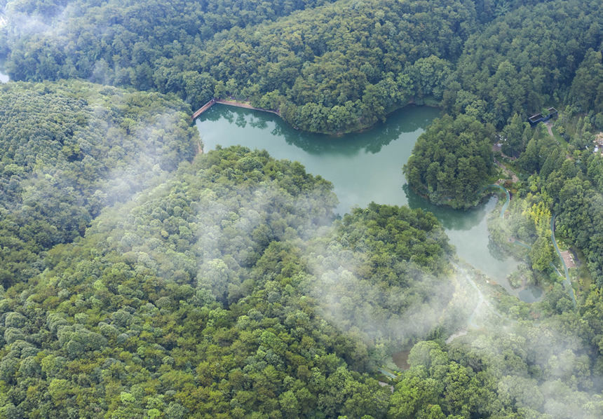重庆北碚:黛湖风景美如画_腾讯新闻
