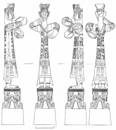 打开腾讯新闻,查看更多图片 >罗泽云所绘的三星堆青