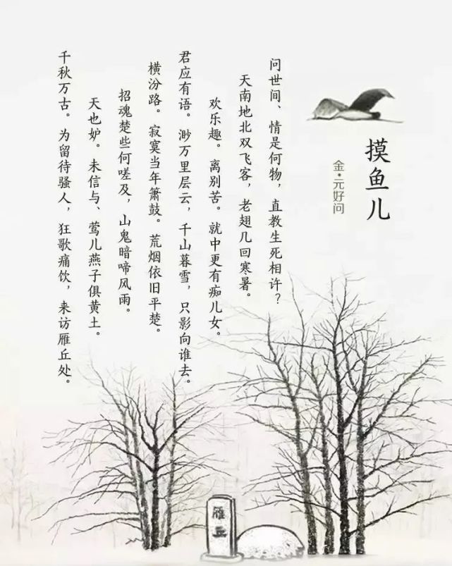 《摸鱼儿·雁丘词》