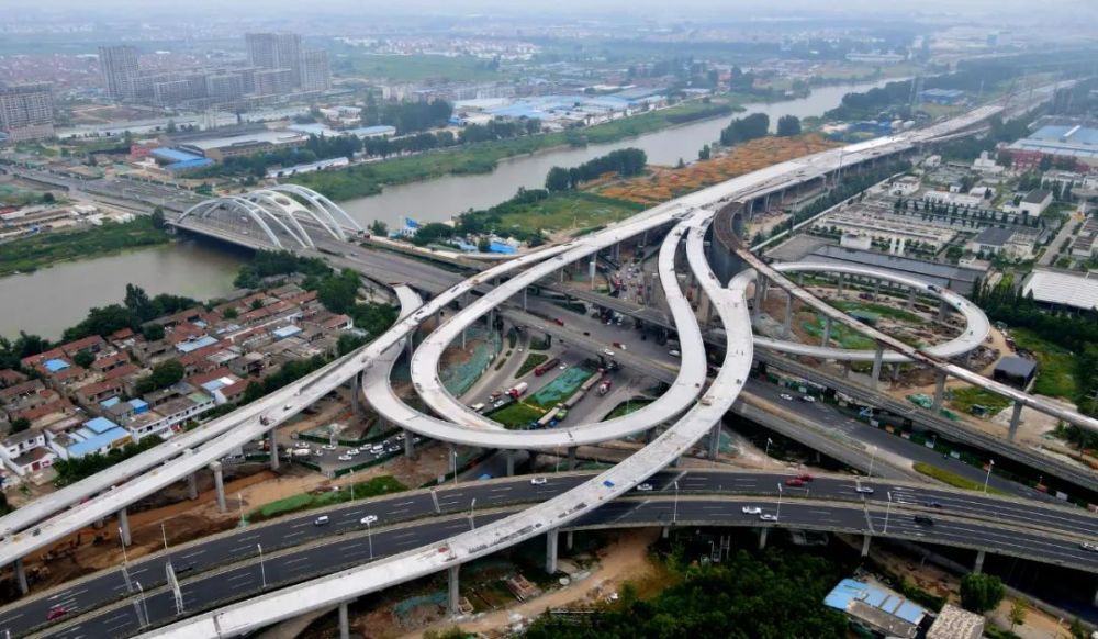 徐州首座全互通式立交桥10月份全线贯通