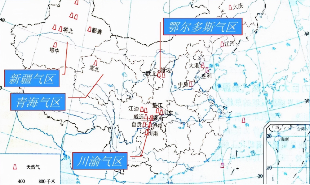 中国天然气资源分布图图片