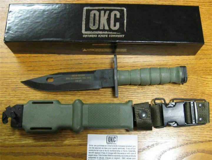 美国安大略纪念30周年m-9 m9 od军绿色刺刀-限量版