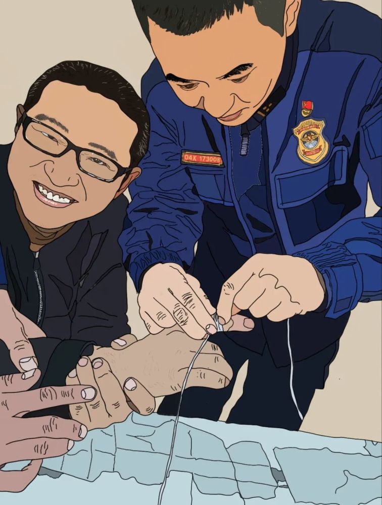 特别的消防员手绘日记