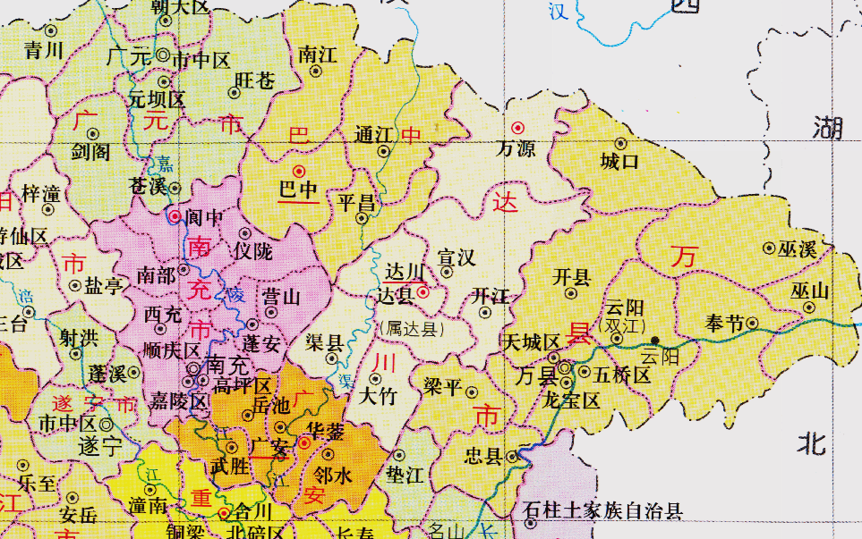 四川省的區劃調整18個地級市之一達州市為何有7個區縣