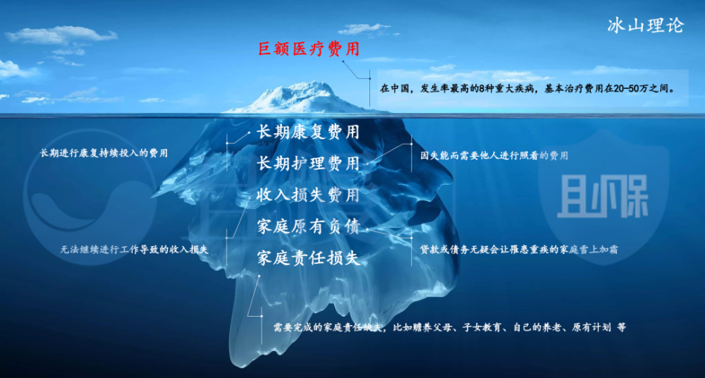 巨额医疗费用只是冰山一角,长期的康复费,护理费,收入损失,原有负债