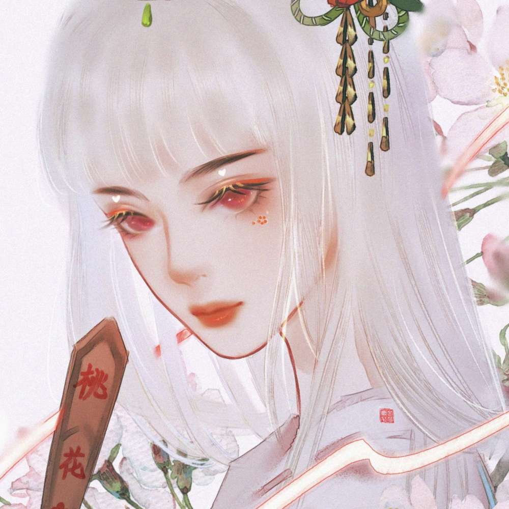 古风女生头像:日落跌进迢迢星野,人间忽晚,山河已秋