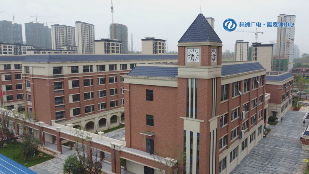 鸟瞰株洲市二中附二小