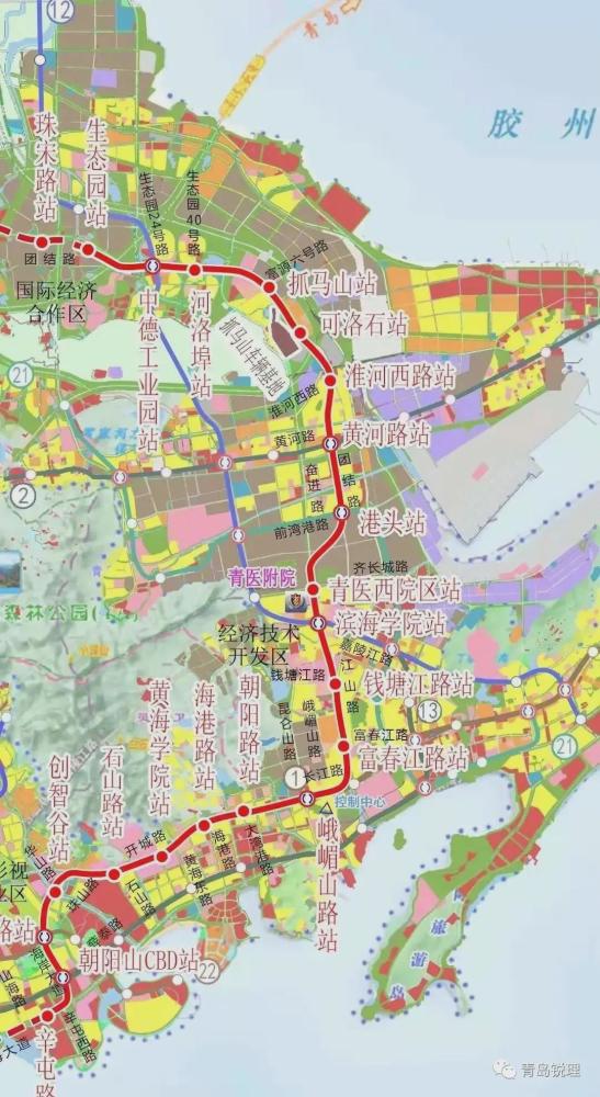 青岛m15地铁线路图图片