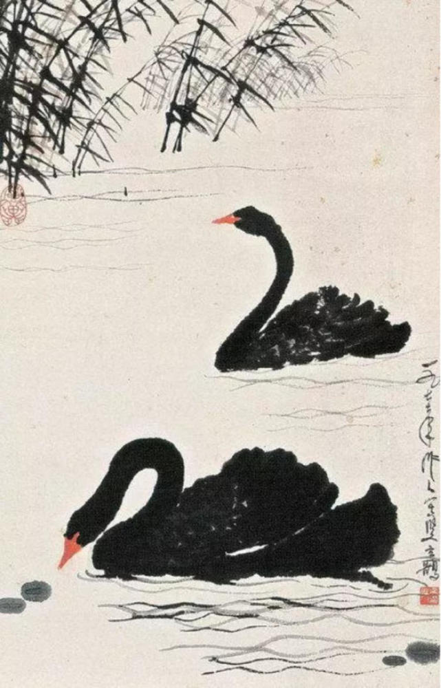 中国画鹅第一人图片
