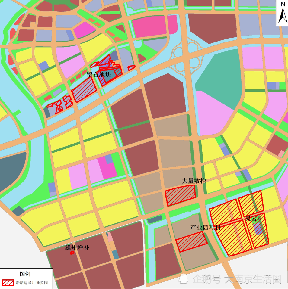 雄州副城中心的东南侧就是科技创新港片区,对照布局示意图,其实这里就