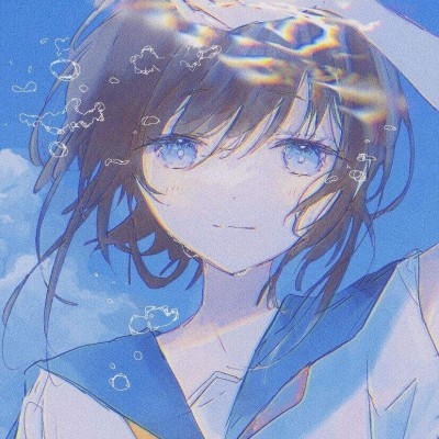"蓝色系漫头也太好看了吧"