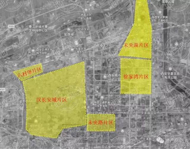 4平方公里!未央湖片区规划:三轴 三片,2023年成型!