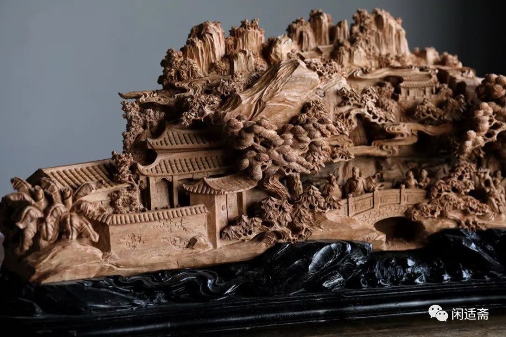 仙游木雕,老山檀香,香山九老图摆件_腾讯新闻