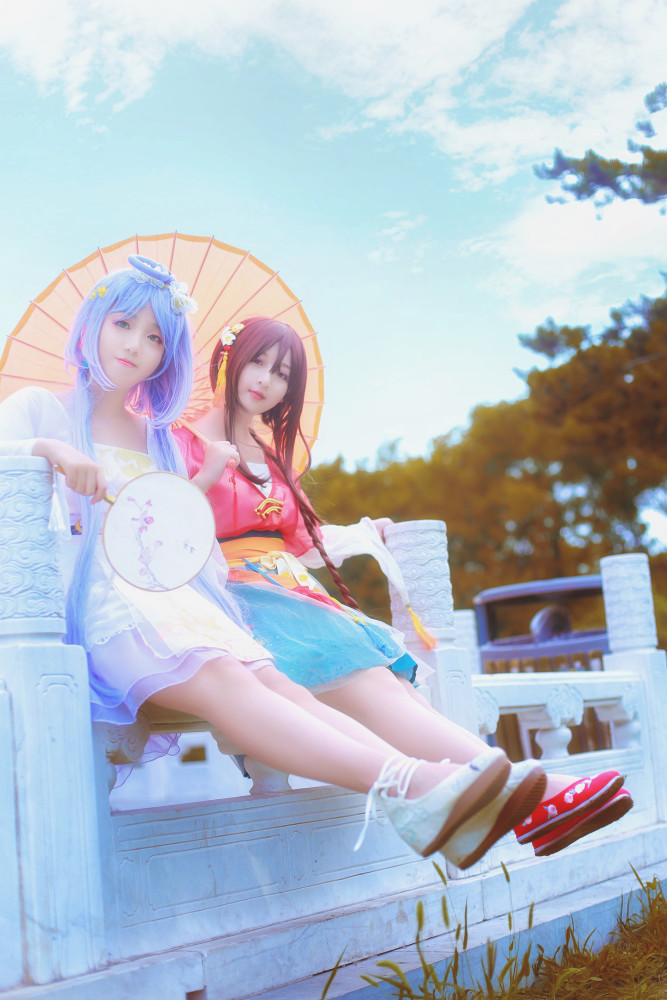 南北组——乐正绫洛天依立秋襦裙