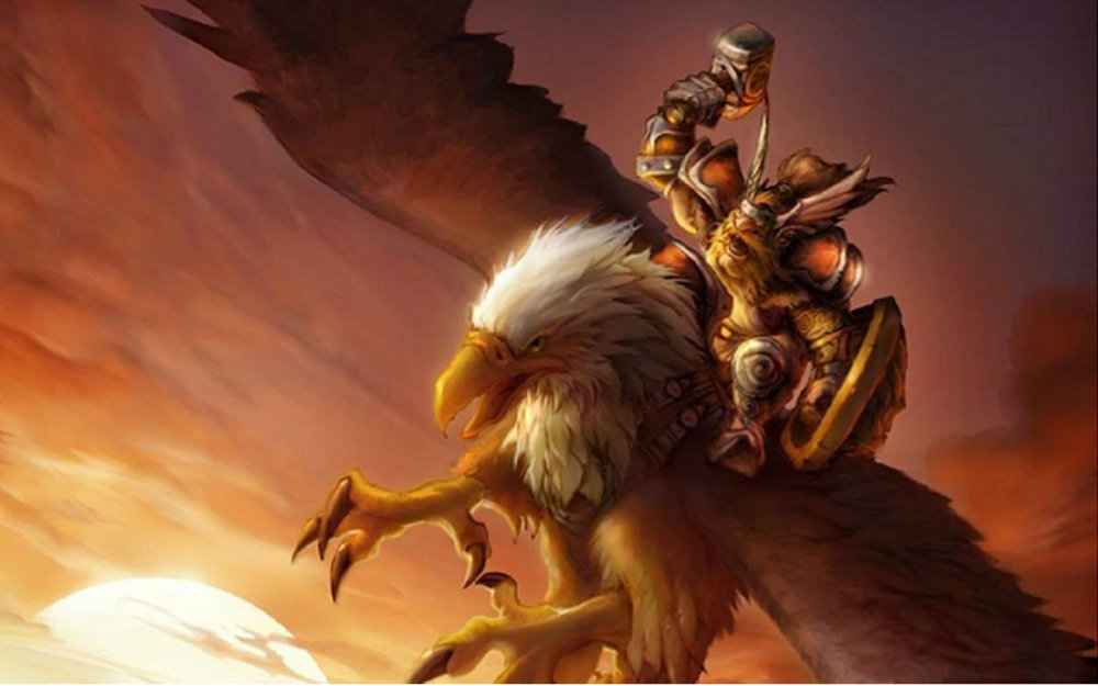 人族狮鹫骑士在没有任何额外加成的情况下,初始攻击就高达45到55点