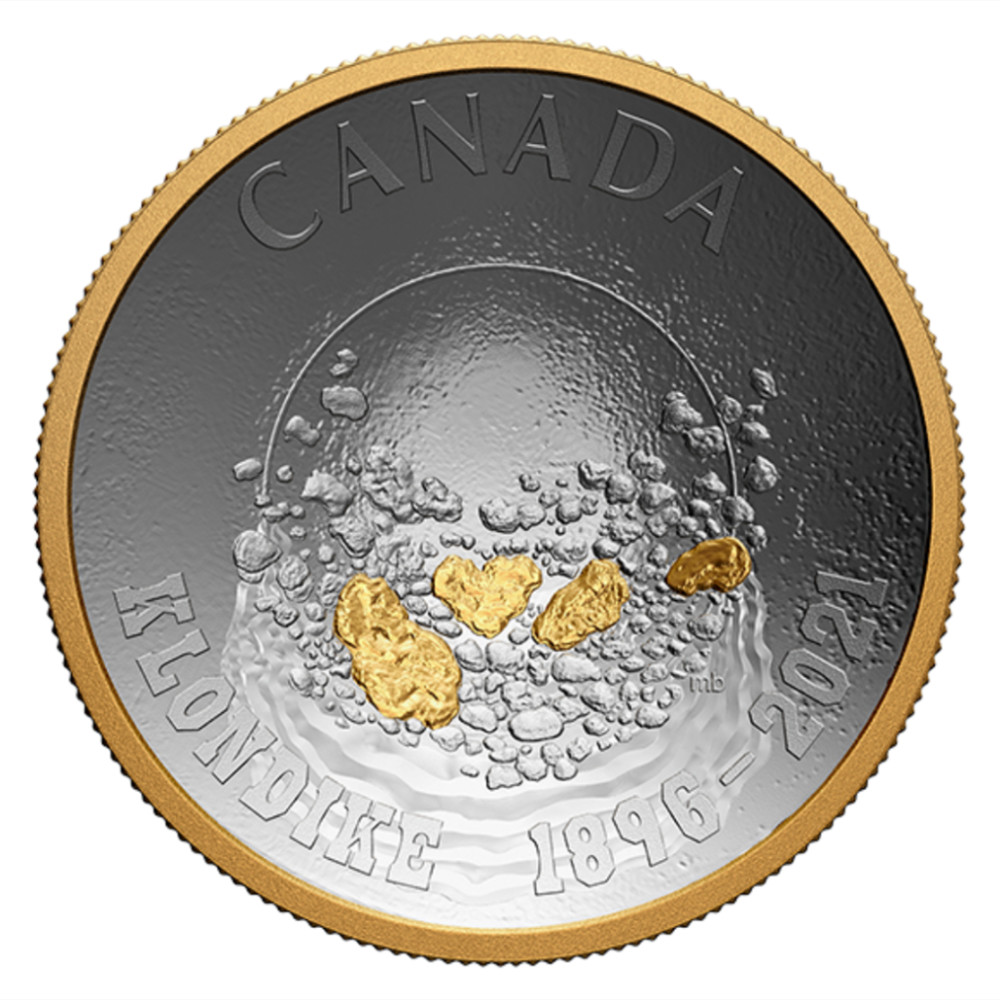 【钱币赏析】【加拿大】淘金热125周年纪念弧形银币