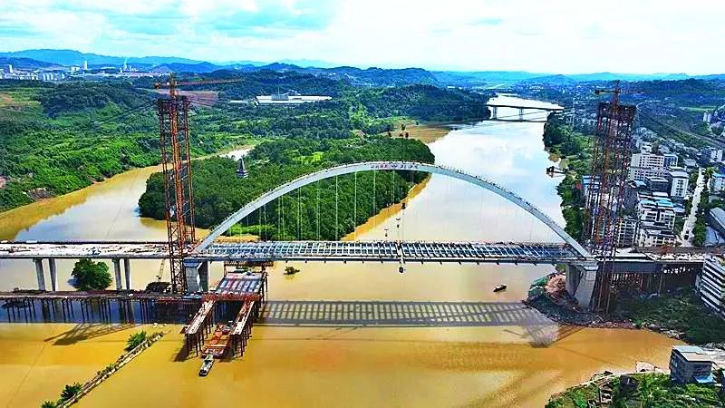 达州中坝州河大桥图片