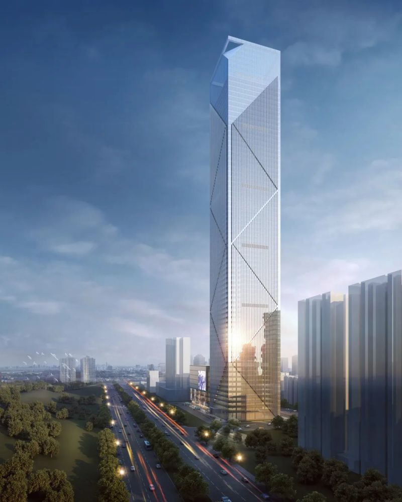 330米南宁第二高楼天龙财富中心竣工桂民投总部基地广西商会大厦