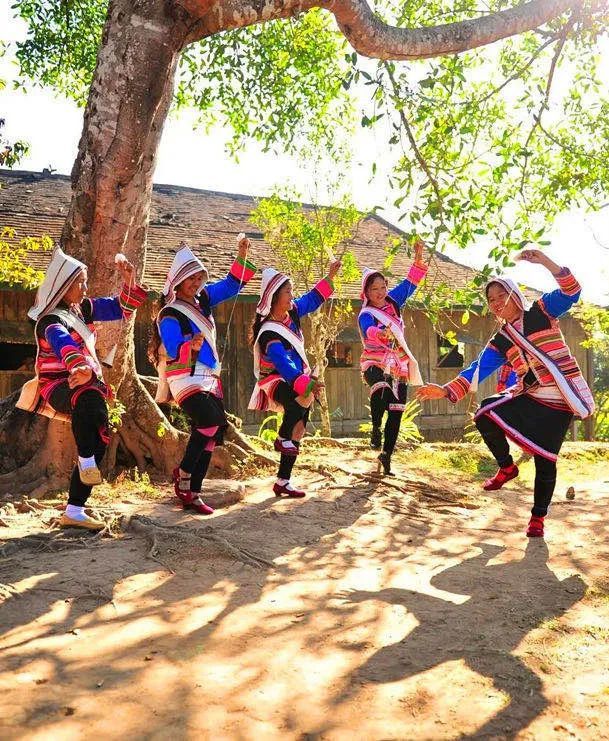 党的光辉照边疆,边疆人民心向党:被称为是"彩虹织女"基诺族妇女,平日