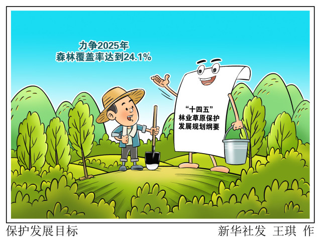 (图表·漫画【环境】保护发展目标