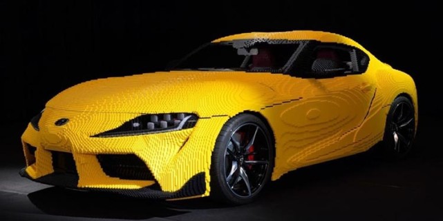 神还原乐高lego推出11丰田supra超跑积木车