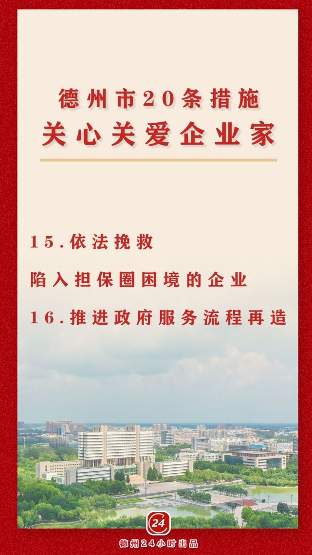 德报9张海报告诉你,德州这样关心关爱企业家!