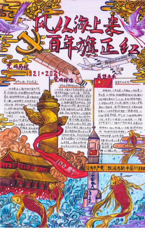 童绘绿色天府炽热爱党童心2021年成都市节日小报获奖名单公布