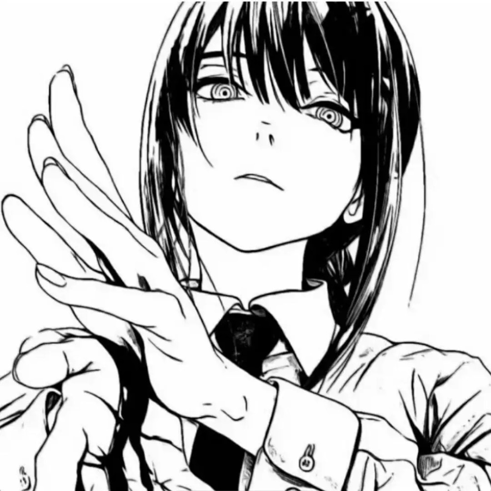 黑白漫动漫女头_腾讯新闻