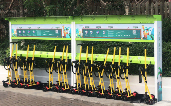 共享童车,花粉共享童车应邀入驻天津欢乐谷!