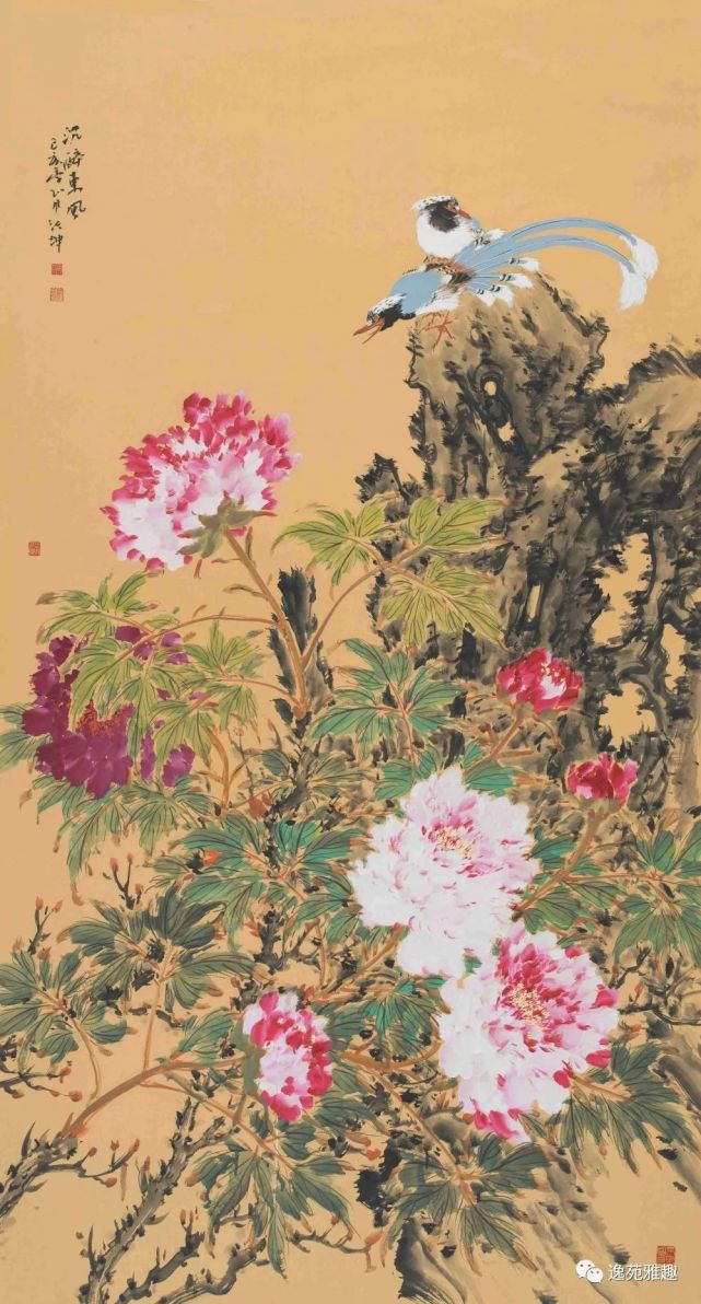 【画作欣赏】若流年有爱,鸟语花香,画家师行坤作品欣赏