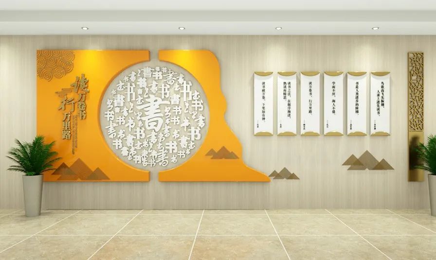 校园文化墙这样设计同行羡慕客户喜欢