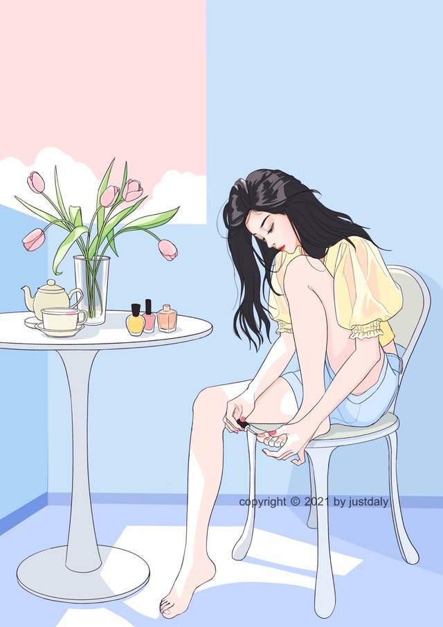 好看的手绘头像,一个人独处的时候(3)