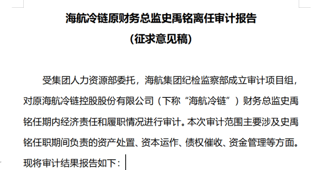 海航"cfo史禹铭发妻"再曝:前夫或参与海航财务造假