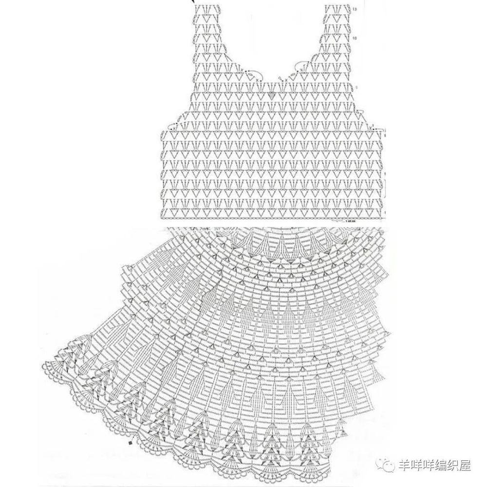 多款钩针背心裙图解