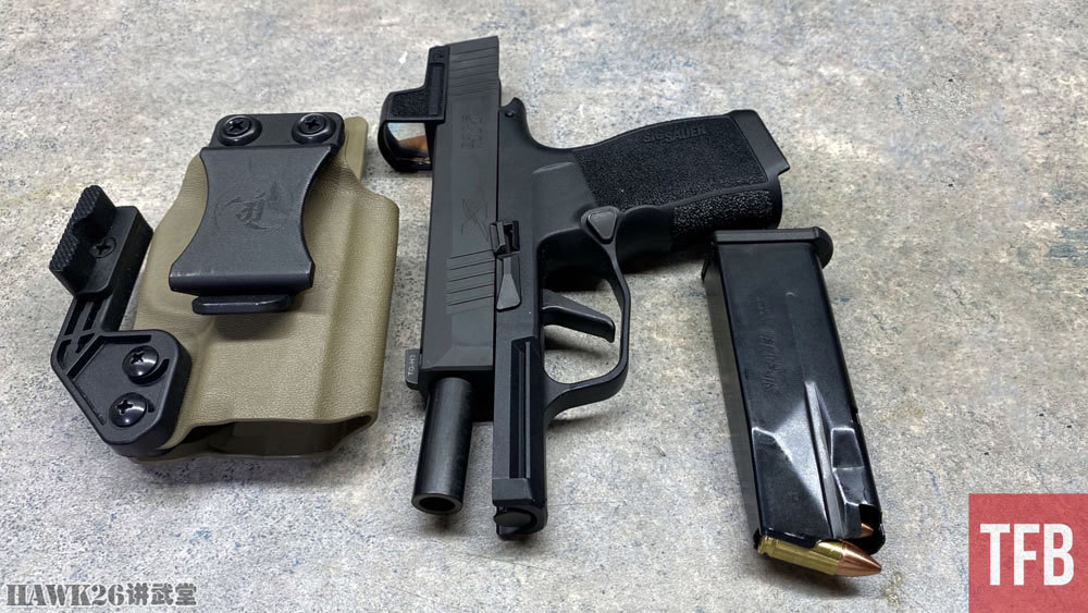 评测西格绍尔p365x隐蔽携带手枪可安装瞄准镜追求射击可控性