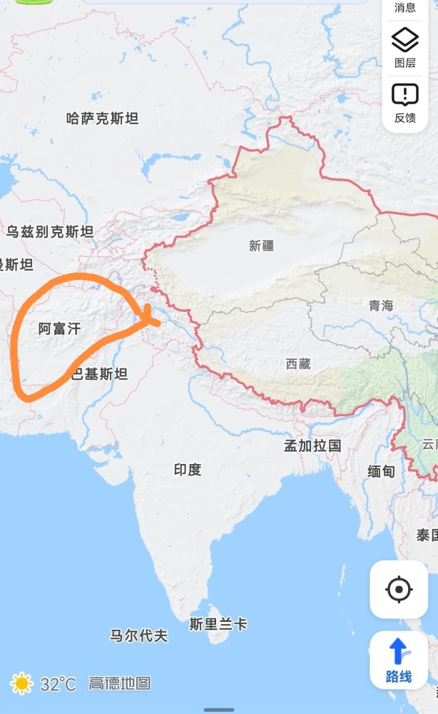 中国一个县就可以跟阿富汗比面积