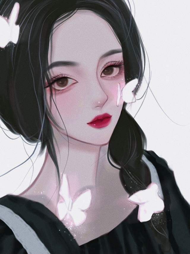 超美手绘女生头像高冷气质御姐