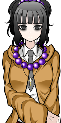 弹丸论破黑川美佳子沉默又冷静的女孩动漫全面屏壁纸