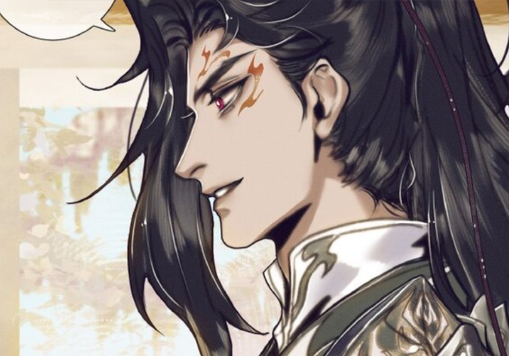 《天官赐福》郎千秋戴紫金冠,随从拿了星宿图,神武殿处处是细节