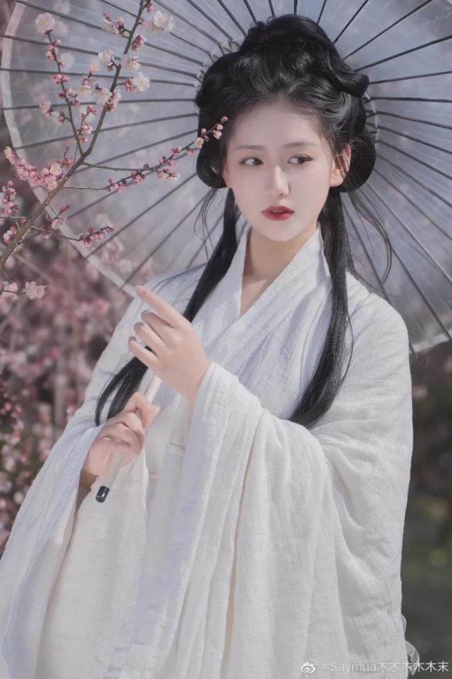 汉服小仙女:相思一夜梅花发