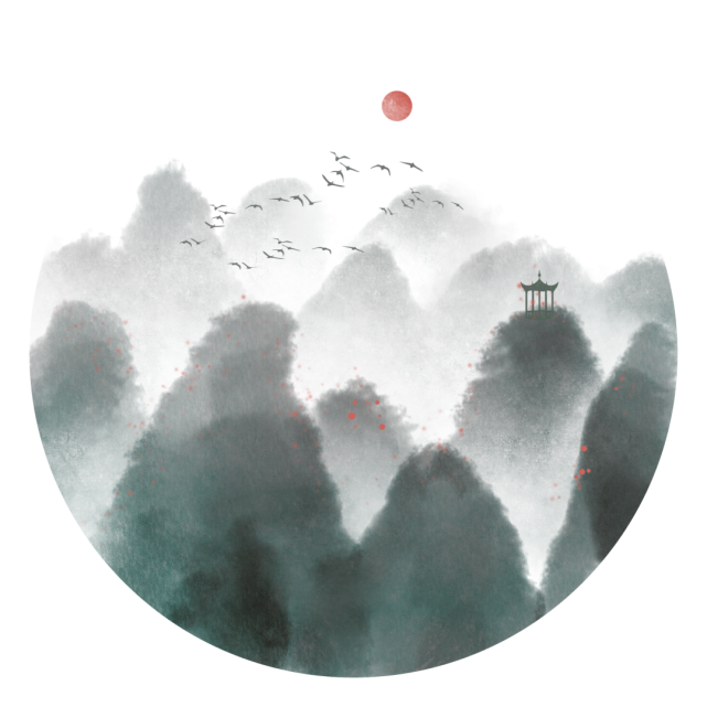 中国风水墨元素设计