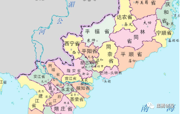 越南平阳省地图 华人图片