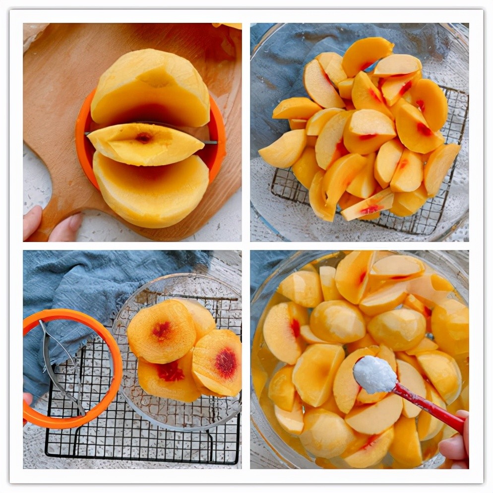 这才是黄桃罐头最简单的做法,酸甜可口,没有添加剂,比买的好吃